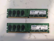 4GB 2x2GB DDR2 PC2-5300U 667MHz DIMM 240-pin Crucial CT25664AA667.M16FH Memory