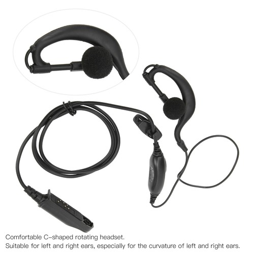 Wasserdichter Ohrhörer Für Zweiwegeradio Mit Mikrofon C-Form Einzel-Headset URS