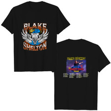 Blake Shelton T Shirt, Back To The Honky Tonk Tour 2023 Double Sided