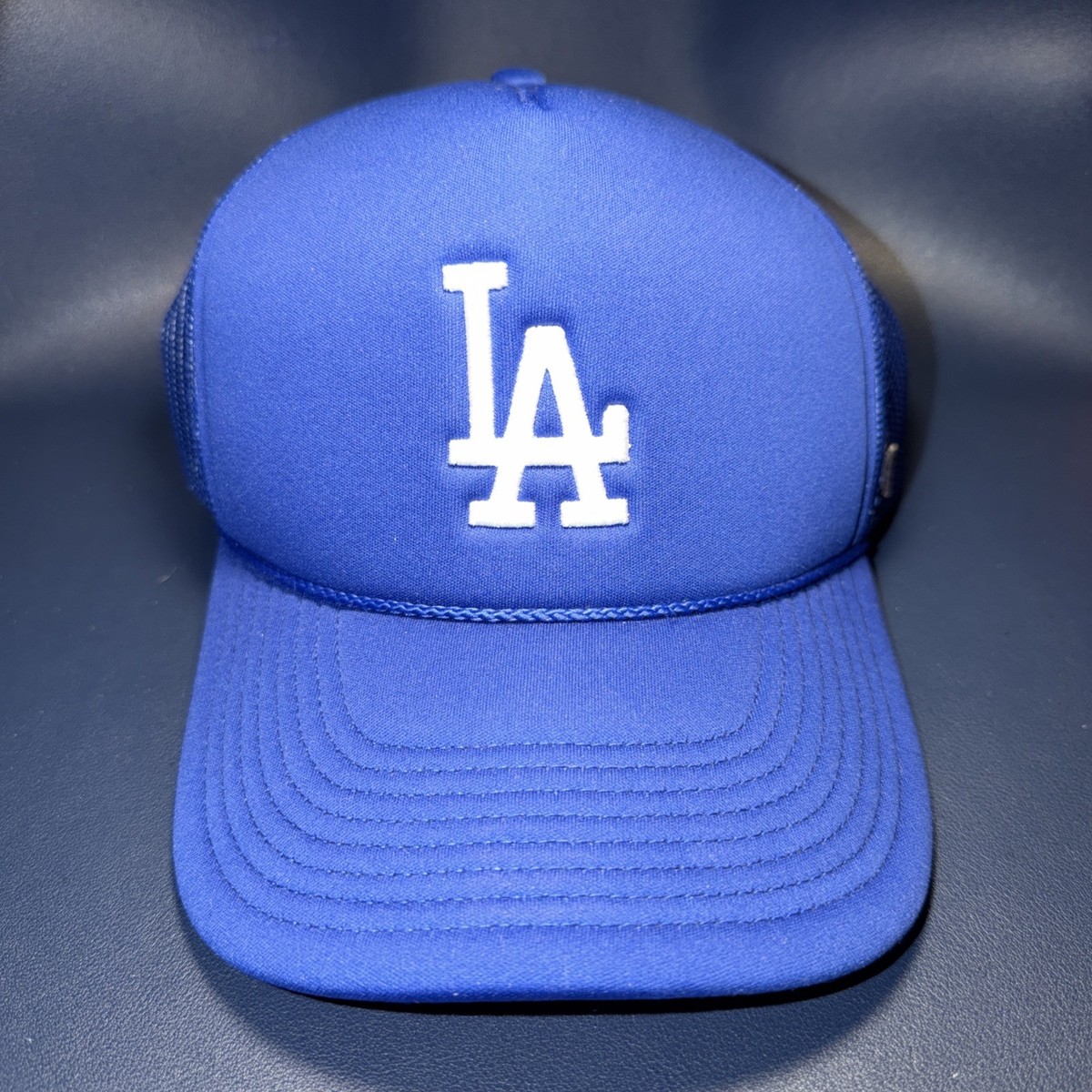 47 Brand Los Angeles Dodgers Trucker Hat Blue LA Logo Mesh