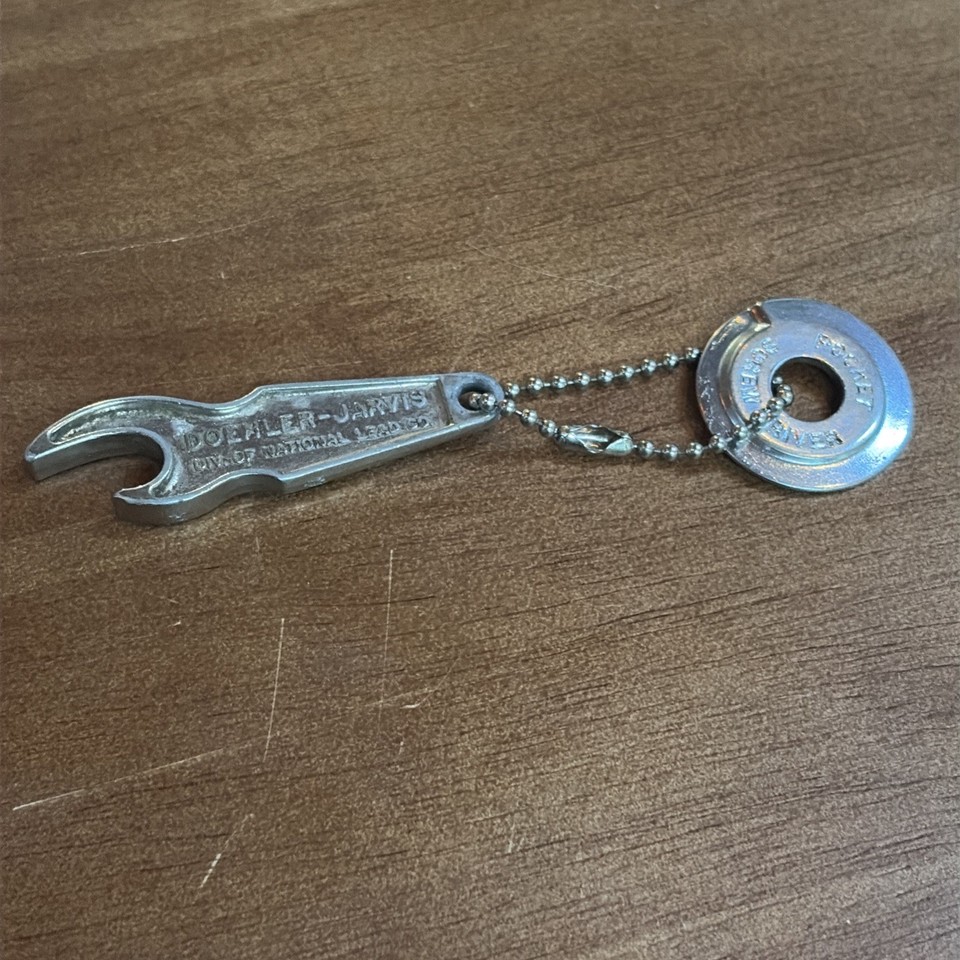 A mid-century Doehler-Jarvis pocket screwdriver that doubles as industrial advertising art — the kind of tool that actually tells a story.