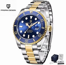 PAGANI DESIGN Men's Watches NH35 Automatic Mechanical Watch Waterproof Date Box