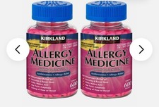 2-PACK Kirkland Signature Allergy Relief Med's 1200 Tabs 25mg Compare 2 Benadryl