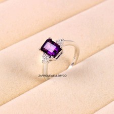 Natural Amethyst Ring, 925 Sterling Silver, Stunning Ring, Women's Gift Ring