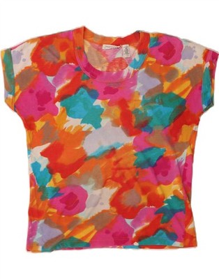 EXPRESS Damen Oversize T-Shirt Oberteil UK 6 XS Mehrfarbig Colourblock AK06