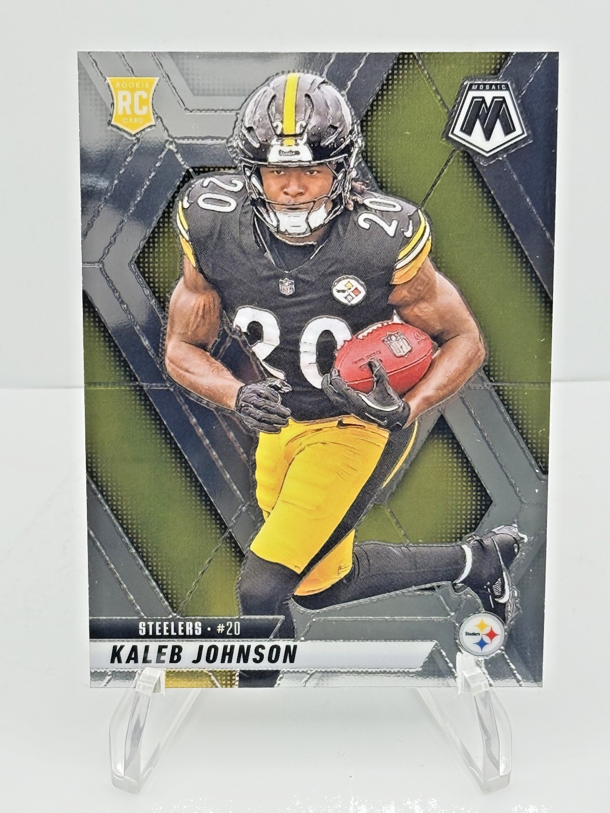 2025 Mosaic Football - Kaleb Johnson (RC) #315 Steelers Rookie