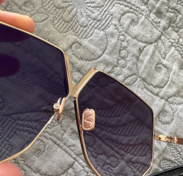 NUEVO VALENTINO V-HEXAGON VLS-115A MUJER GRIS ORO TITANIO GAFAS DE SOL VALENTINO Foto 3 de 4