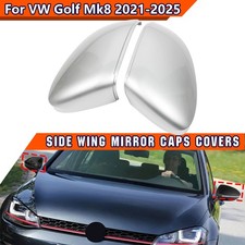 Für VW Golf 8 VIII ID.3 ohne Side Assist Paar Außenspiegel Spiegelkappen Chrom