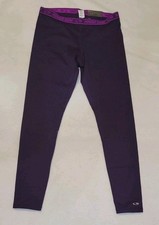 NWT Champion Leggings Womens L Advanced Fitted Warm Compression PowerCore Purple
