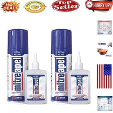 Instant Bonding CA Glue & Spray Activator - Multi-Use Adhesive for All Materials