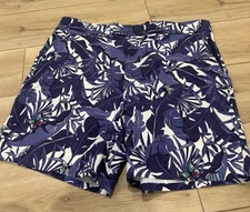 Greyson Swim Shorts Mens 38 Lost World Superior All Over Print Blue 8” Inseam