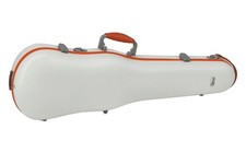 Gewa PURE 1.8 Shaped Polycarbonate 4/4 Violin Case - White/Orange