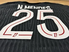 Nuno Mendes #25 PSG Large 4th Kit Air Jordan Brand New with Tags Player Version