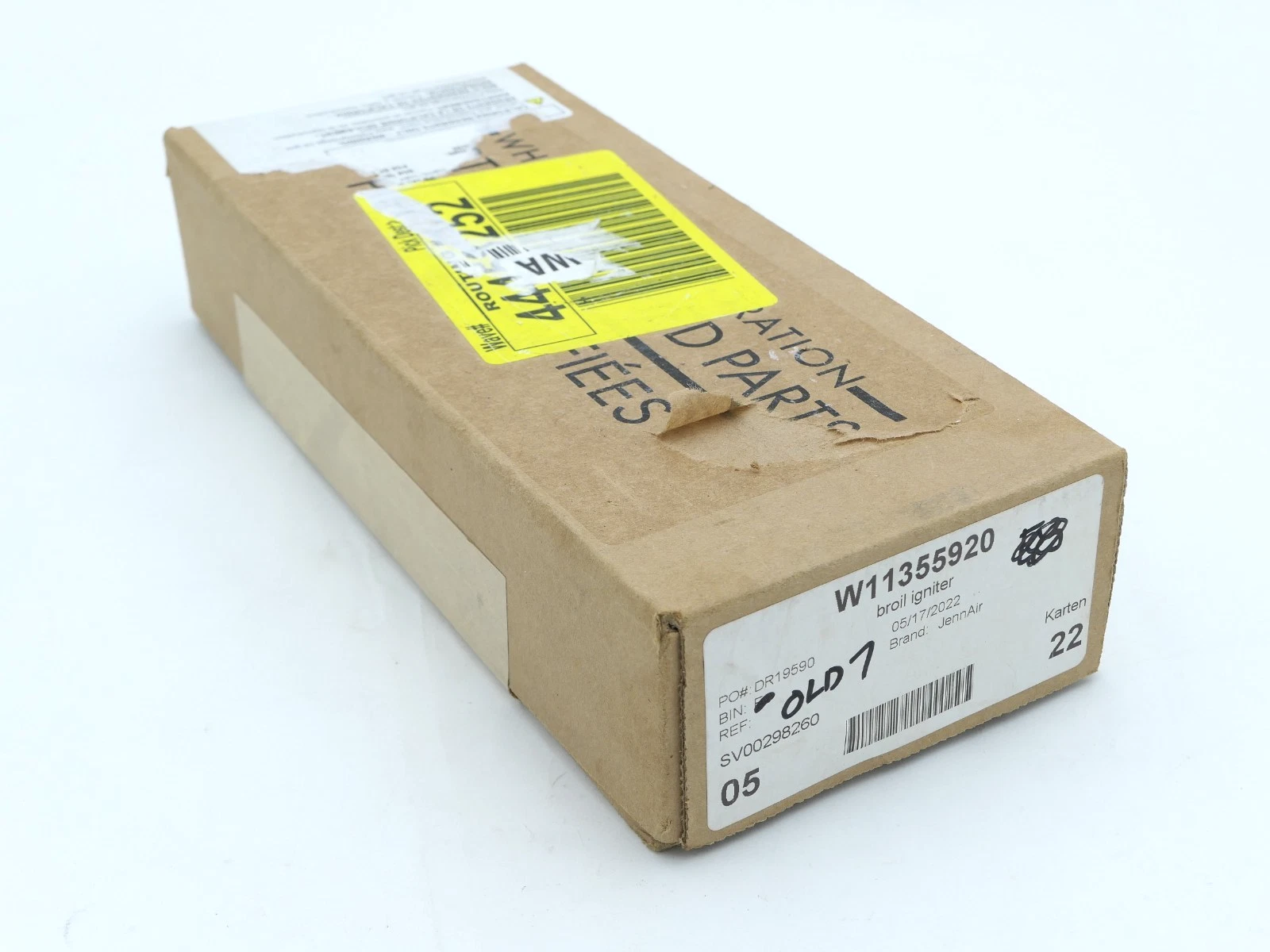 New OEM JennAir W11355920 Gas Range Surface Burner Ignitor Whirlpool W11182863