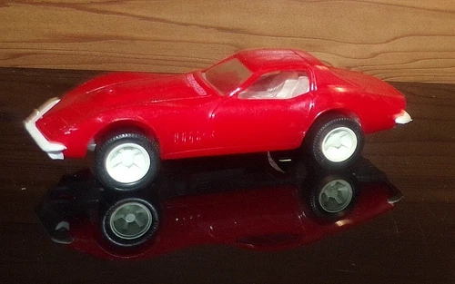 Vintage 70's TONKA Plastic Chevy Red Corvette Car for Tonka Carrier Chevrolet
