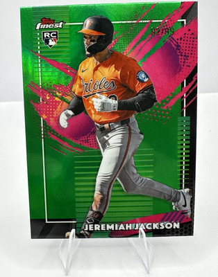 Topps Finest 2025 Jeremiah Jackson RC Baltimore Orioles #223 Green /99