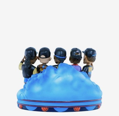 Oklahoma City Thunder 2025 NBA Champions Mini Bobblehead Scene