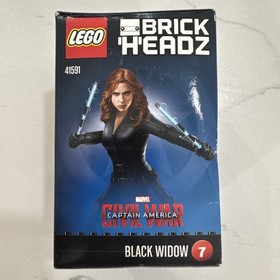 LEGO BrickHeadz 41591 Black Widow Marvel New Sealed 2017