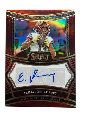 EMMANUEL FORBES 2024 SELECT SIGNATURES MAROON PRIZM AUTO /75 COLOR MATCH SP