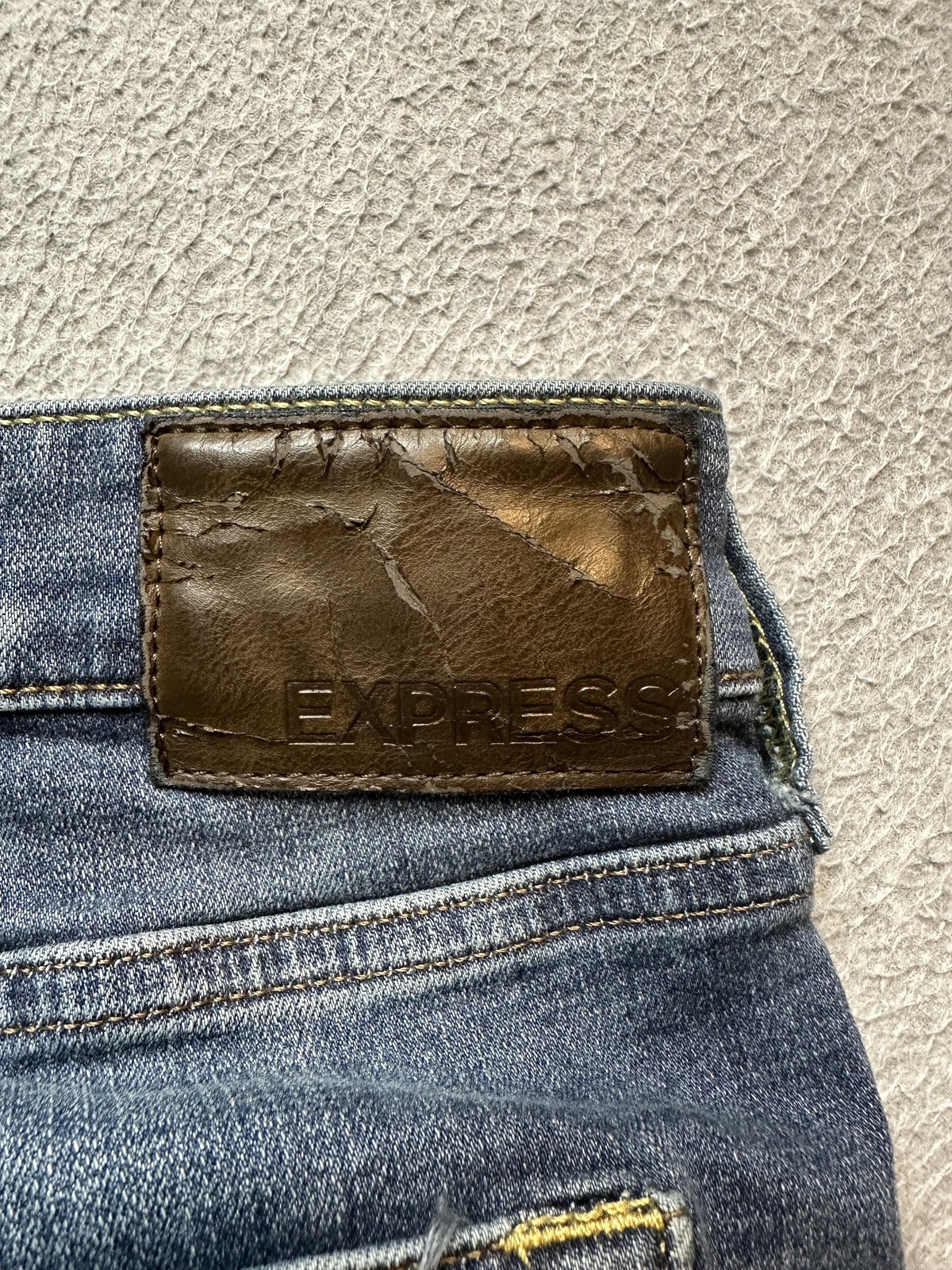 Express Hyper Stretch Classic Boot Jeans Mens 40x… - image 13