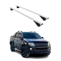 DachträGer GrundträGer FüR VW Amarok Mk1 2010-2022 75Kg Stahl Silber 2 Tlg