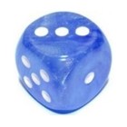 Borealis 12mm d6 Sky Blue/White Luminary Dice Block (36 dice) (27986)