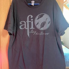 AFI Band Sing The Sorrow Black Cotton T Shirt Size S-5XL