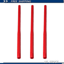 Red 3-piece Rubber Spark Plug Wrench Tool Kit
