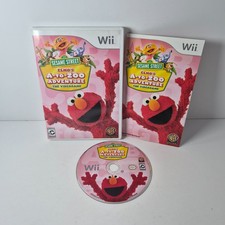 Sesame Street Elmo’s A-to-Zoo Adventure Nintendo Wii Complete Tested W/ Manual