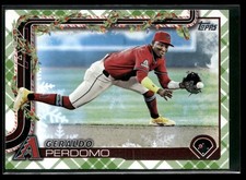 2025 Topps Holiday #H93 Geraldo Perdomo Green Holiday Plaid