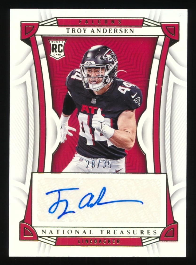 Troy Andersen Panini National Treasures #123 Autograph Gold