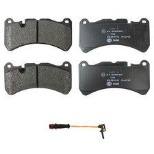 Pastilla de freno de disco delantera Hella de baja medición con kit de sensor para C209 CLK55 AMG base tracción trasera 2005