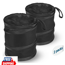 Car Trash Can, 2 Packs Mini Collapsible Pop-up Compact Garbage Can  1 Gallon