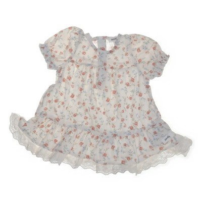 Newbie by KappAhl, Kleid, Größe: 62, Weiß/Mehrfarbig, Blumen, Mädchen #uEj
