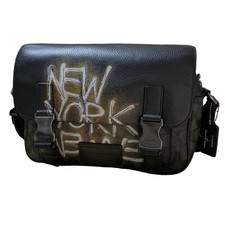 COACH Rowan Satchel Shoulder Boston Bag White Signature 32203 Leather Authentic