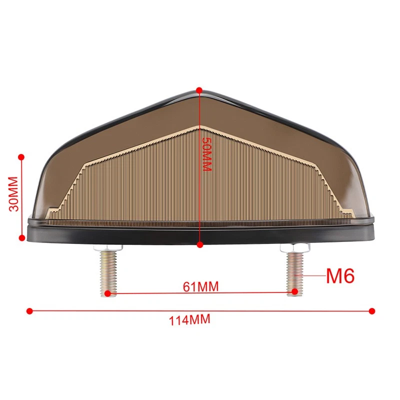 Motorcycle Brake Stop Rear LED Tail Light Running Smoked Dirt Bike ATV Universal - Image 3 of 4