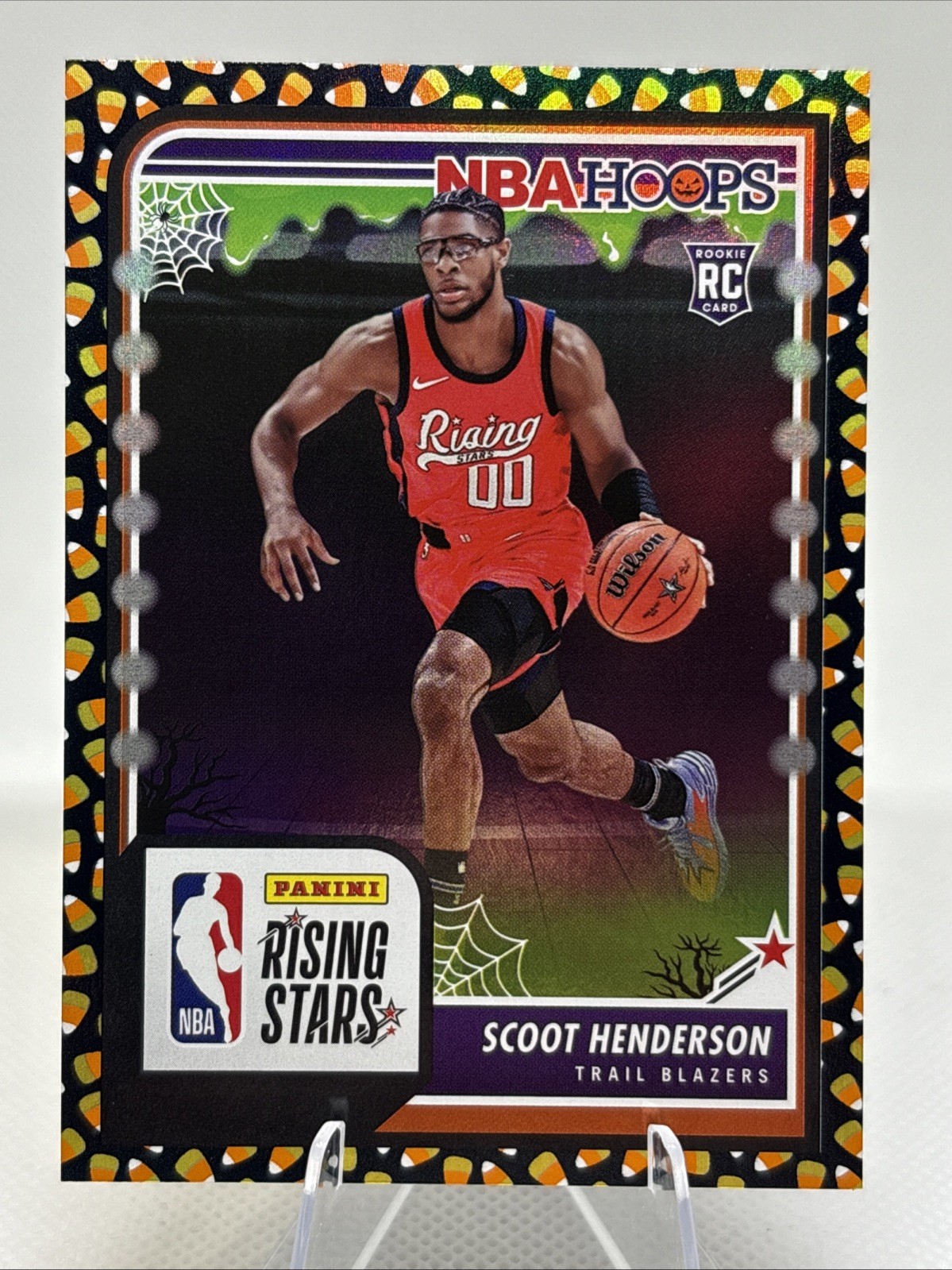 2023-24 Panini Haunted Hoops - Rising Stars Scoot Henderson #280 Holo Candy (RC)