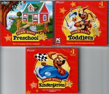 Jumpstart Toddlers PreSchool Kindergarten Pc All 3 New SEE BELOW FOR SYS SPECS