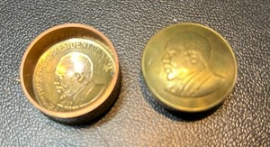 Kenya 10 cents 1969 tricket copper box