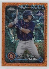 2024 Topps Pro Debut Chrome Orange Mini-Diamond Refractor /25 Hunter Haas 10q4