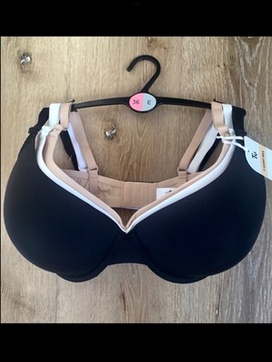 New With Tags TU Pack Set Of 3 T-Shirt Bras Size 36E Black White Beige / Nude