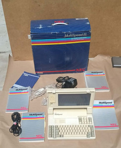 BOOTS NEC MultiSpeed T100 Laptop Computer ~ Original Box AND  ACCESSORIES