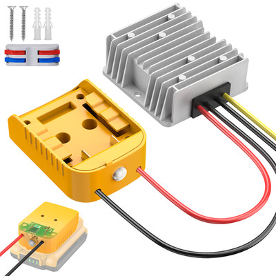 20V to 12V Step-Down Converter Compatible with  Dewalt 20V Battery Adapter