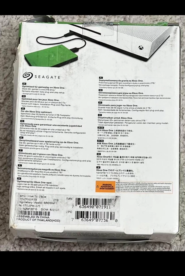 Seagate Game Drive for Xbox 2TB Green (STEA2000403) - Image 4 of 4