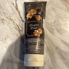 NEW 1 BATH  BODY WORKS BONFIRE BASH ULTIMATE HYDRATION BODY CREAM 8 OZ SHEA