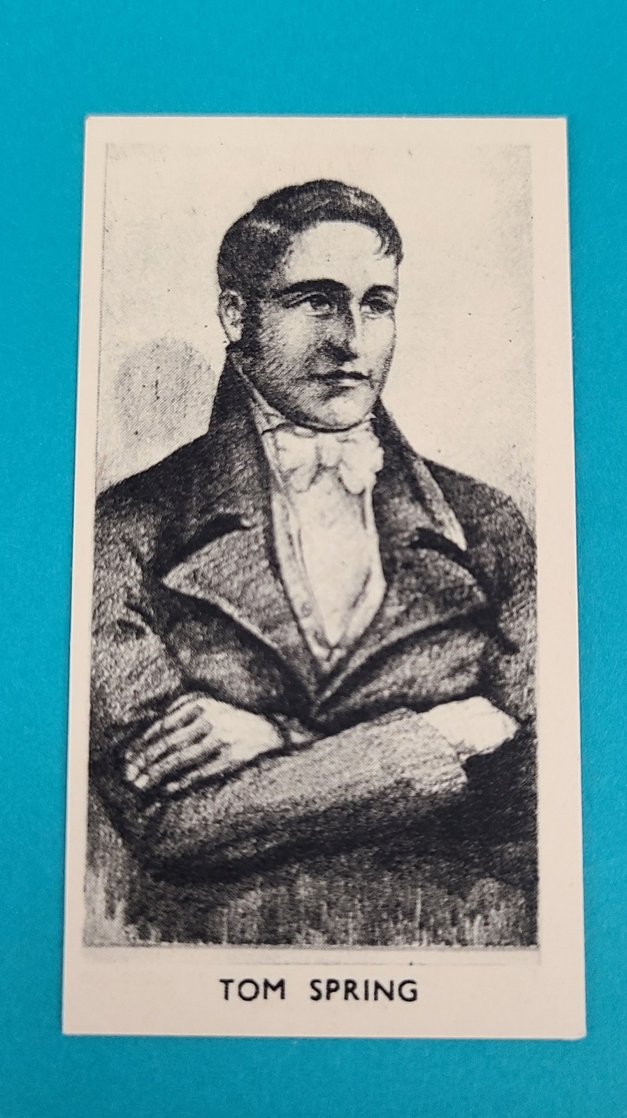 1938 Cartledge Razors Famous Prize Fighters #10 Tom Spring BOXING Card 3C