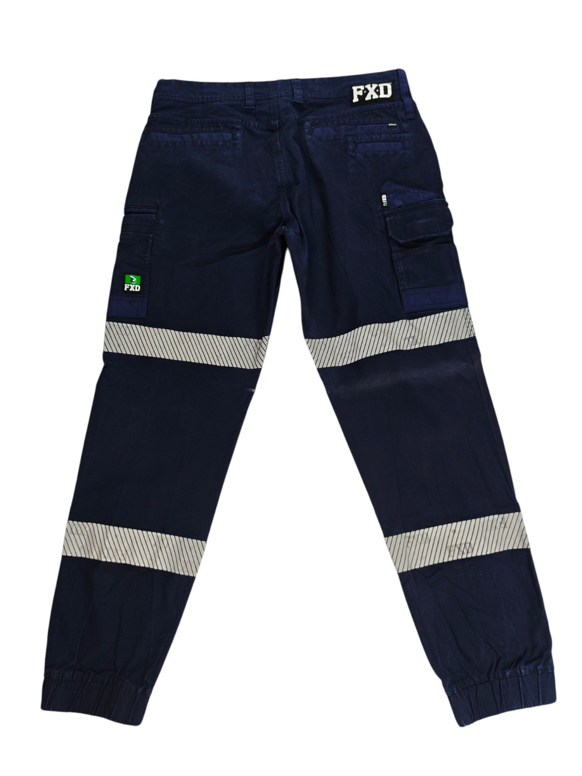 FXD WP-4WT Jogger Pants Women's Size 16 Blue Reflective Tradie Work image 4
