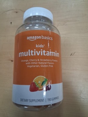 Amazon Basics Kids' Multivitamin Gummies 190 Count
