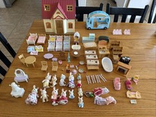 Calico Critters Sylvanian Red Roof Cozy Cottage Starter Home Nursery Bus + More