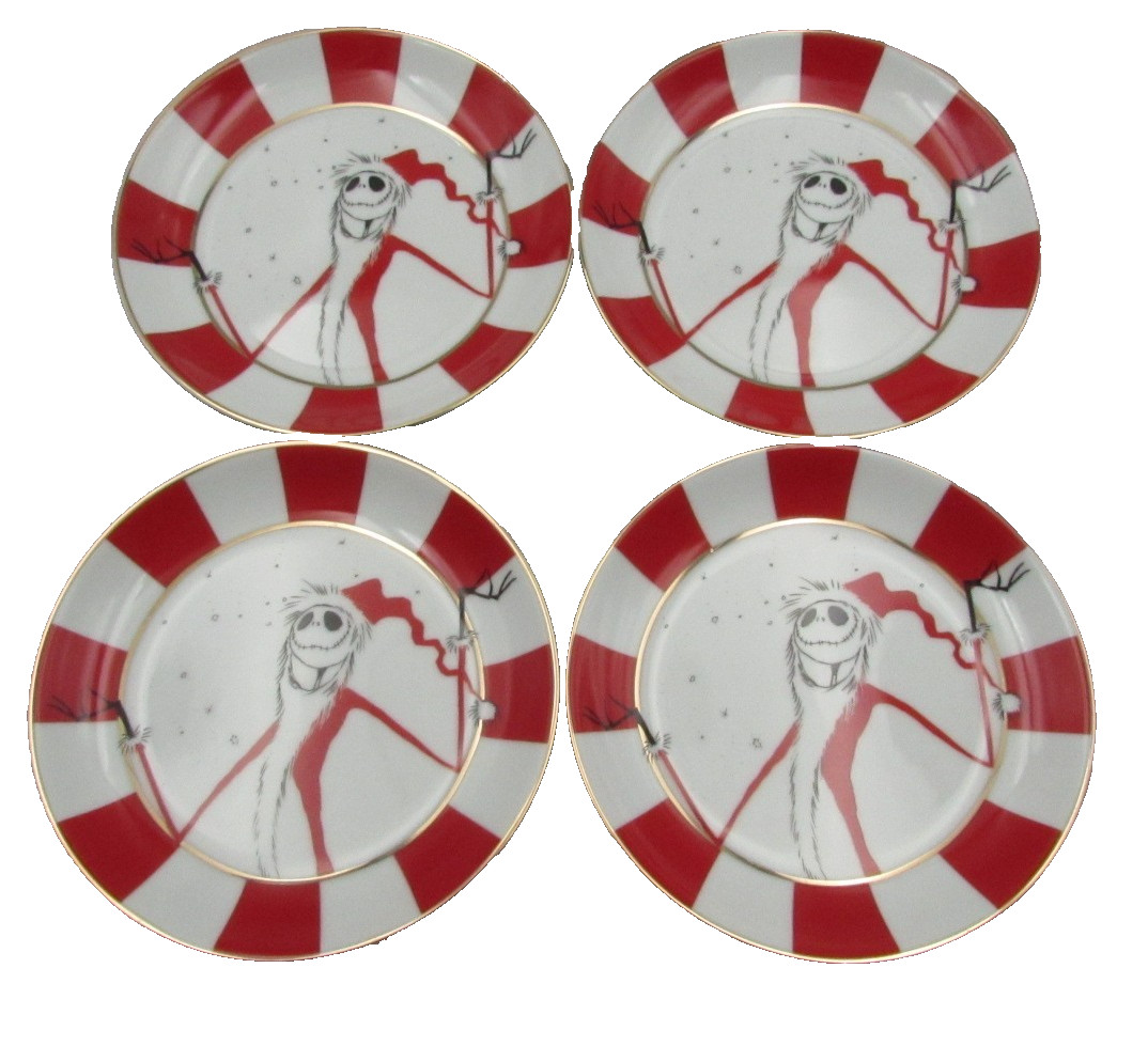 Zrike Disney China Nightmare Before Christmas Party / Appetizer Plates - Set 4
